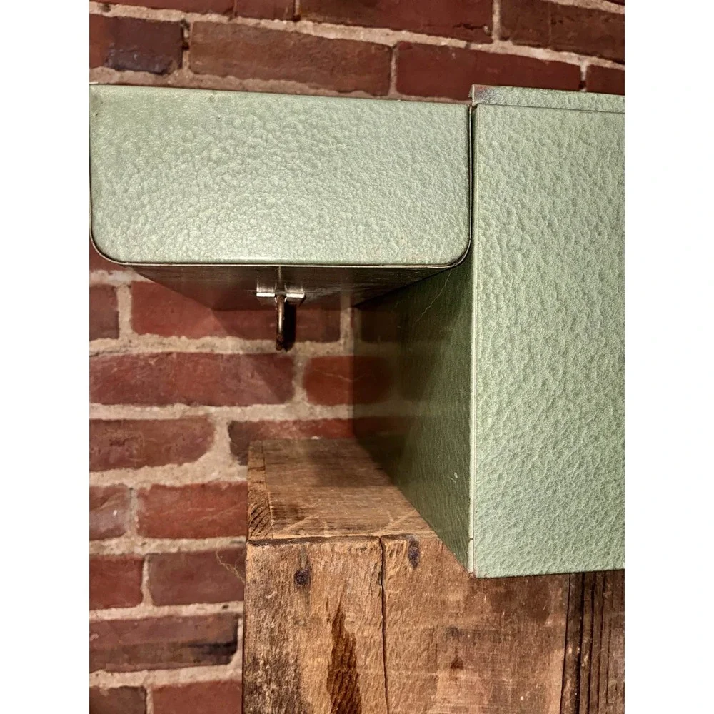 Hamilton Skotch Porta-File Green Metal Document Storage‎ Box